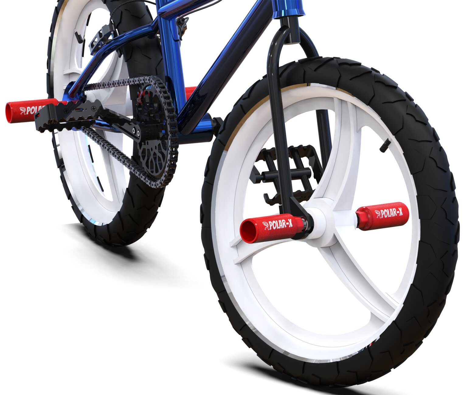 Volo PolarX PEG FOR BMX BIKE PEGS(Red) Bicycle Front Lights, taillights, Handlebar Extender