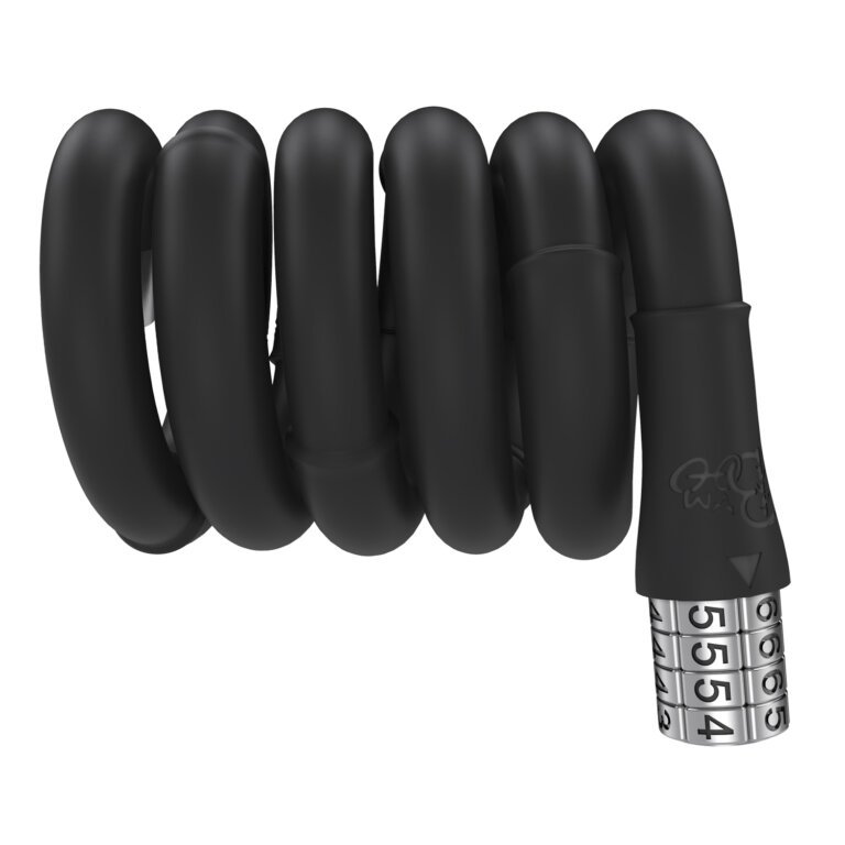 BIKE LOCK BAMBOO High Elasticity SiliconeCoated Cable Lock, 4Position